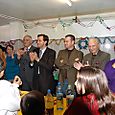 Renaud MUSELIER, Bruno GILLES et Bernard CANDULLO  : Goûter de Noël aux Marronniers